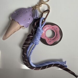 Ice Cream and Donut Keychain Set